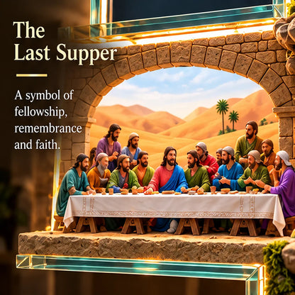 🙏✝️ The Story of Jesus LED Cross Lamp ✨ 6 Biblical Scenes & Meaningful Christian Gift