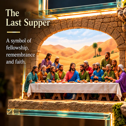 🏷️🙏 The Story of Jesus LED Cross Lamp ✝️ 6 Biblical Scenes & Meaningful Christian Gift