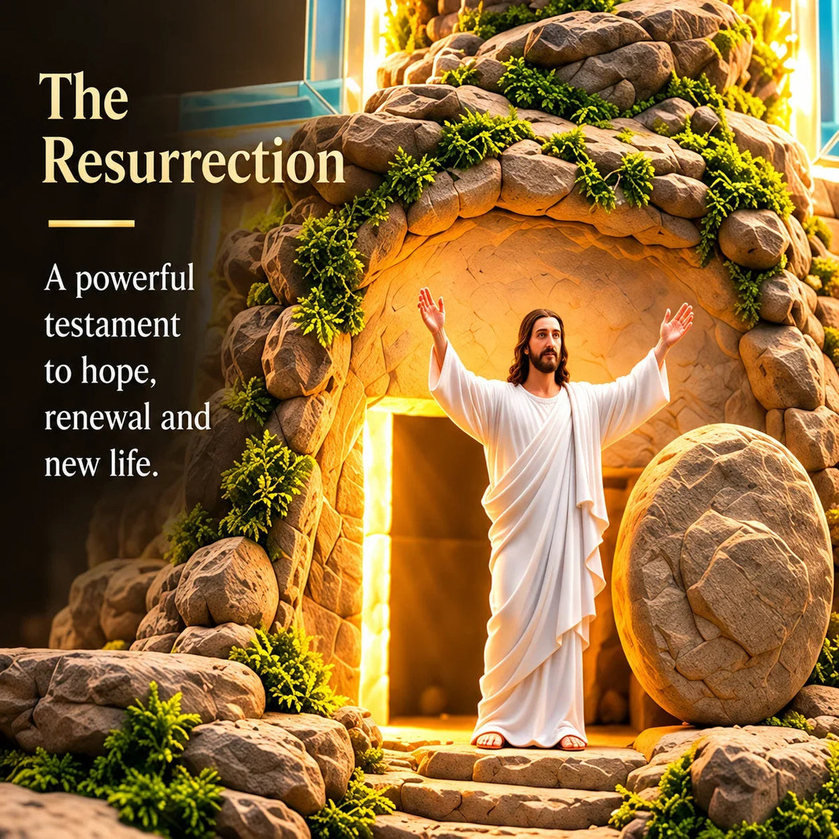 ✨ Last Day – 49% OFF!✝️The Story of Jesus in 6 Scenes Cross Lamp