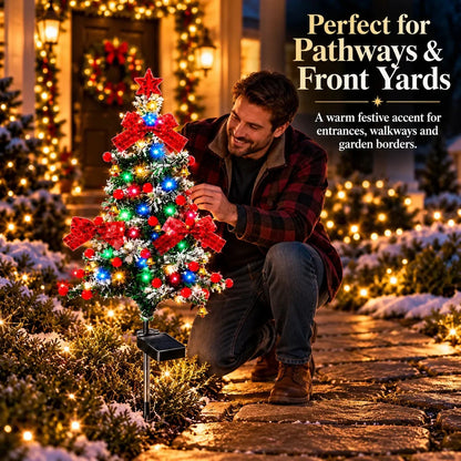 🌱 Solar Cedar Christmas Tree Lights🔥Festive Outdoor Holiday Decor🔥
