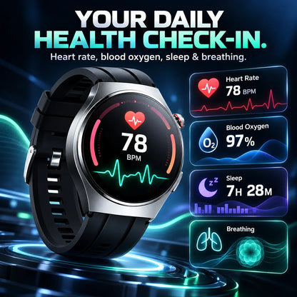 🔥Limited Time 50% OFF❤️Flagship Smartwatch for Health Protection, 24/7 Health Data Center🥰