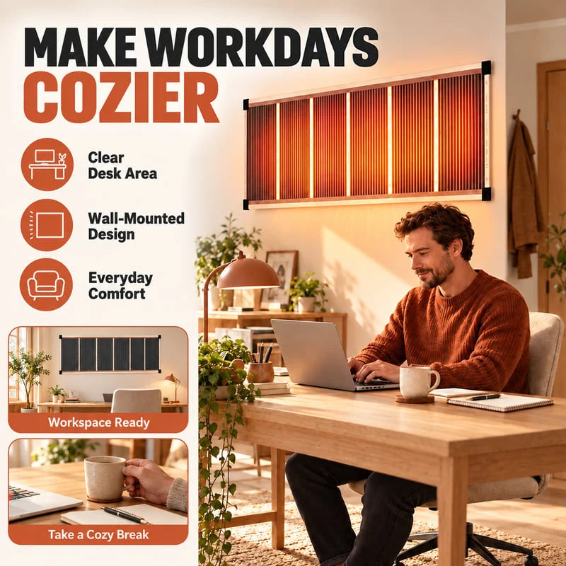 🏠Last Day 49% OFF🔥 Far-Infrared Ceramic Wall Heater – Fast Warmth, Quiet Comfort