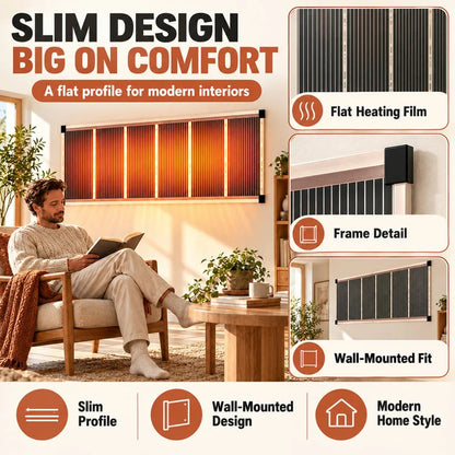 🏠Last Day 49% OFF🔥 Far-Infrared Ceramic Wall Heater – Fast Warmth, Quiet Comfort