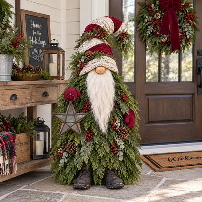 Evergreen Star Gnome™ Lighted Christmas Woodland Decor
