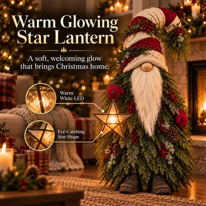 Evergreen Star Gnome™ Lighted Christmas Woodland Decor