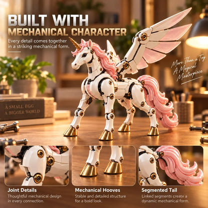 🦄 2-in-1 Transforming Mechanical Unicorn Egg – Winged Fantasy Figure🚚