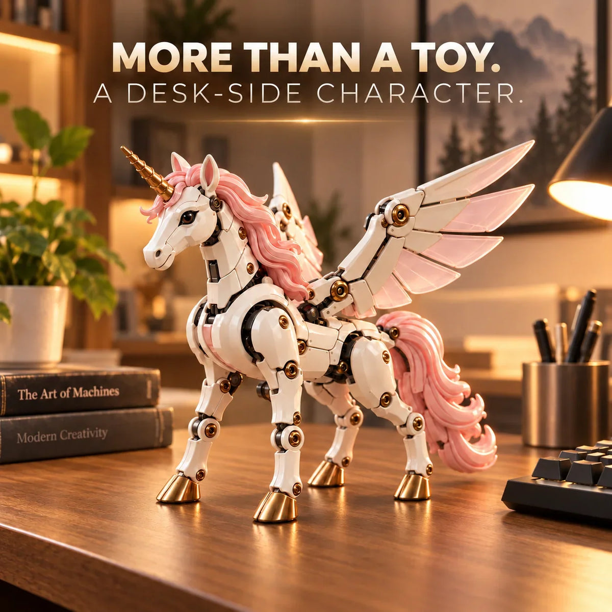 🦄 2-in-1 Transforming Mechanical Unicorn Egg – Winged Fantasy Figure🚚