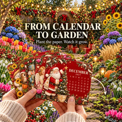 🎄🗓️ Christmas Limited-Edition — 🪴✨ Eco-Friendly Plantable “Timeless” Seed Calendar 2027