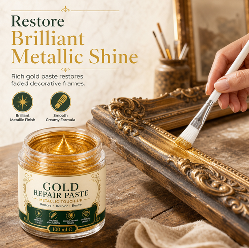 ✨ Metallic Gold Refinishing Paste – Restore Shine & Refresh Décor 🛍️