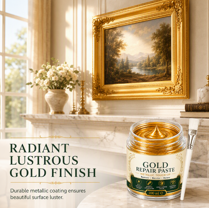 ✨ Metallic Gold Refinishing Paste – Restore Shine & Refresh Décor 🛍️