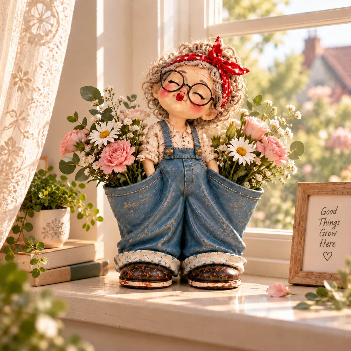 💋 Meet Your New Little Helper! ❤️ Retro Girl Multi-Purpose Organizer & Cute Home Decor