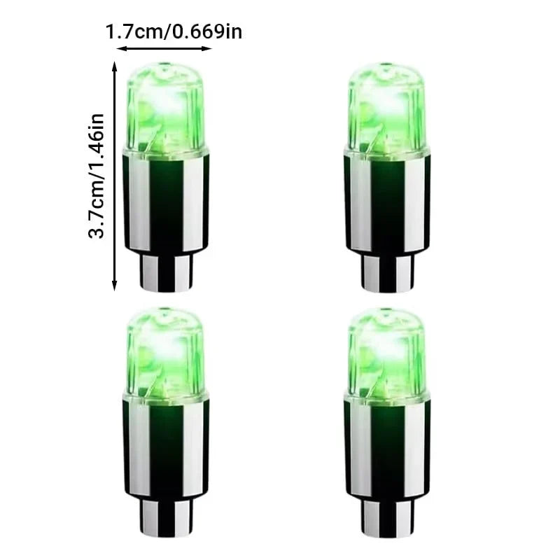 Waterproof LED Tire Valve Cap Light