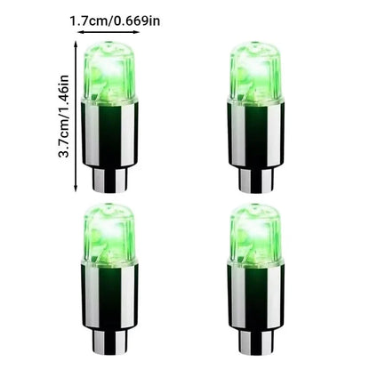 Waterproof LED Tire Valve Cap Light