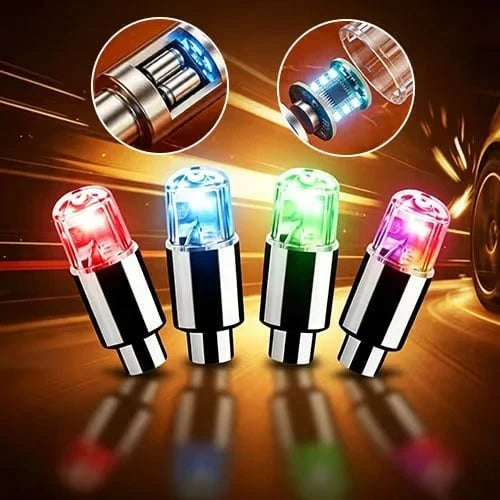 Waterproof LED Tire Valve Cap Light