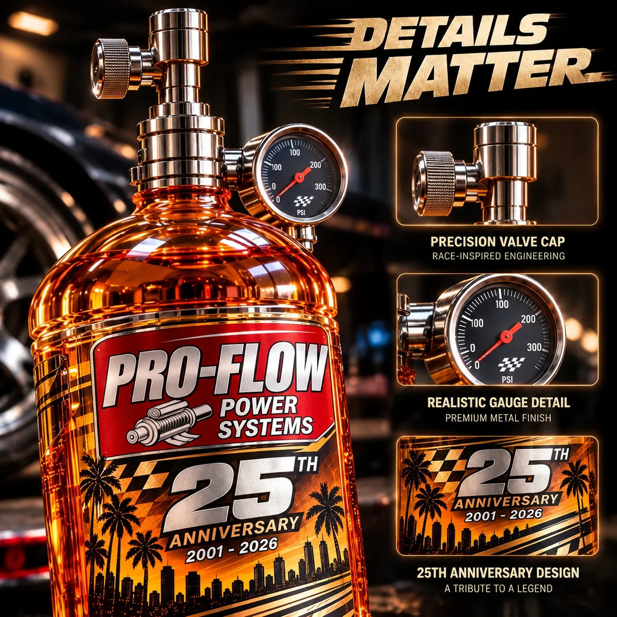 ⏳ Last Day 49% OFF – 25th Anniversary Street Racing Nitrous Tank Whiskey Decanter with Collector’s Box