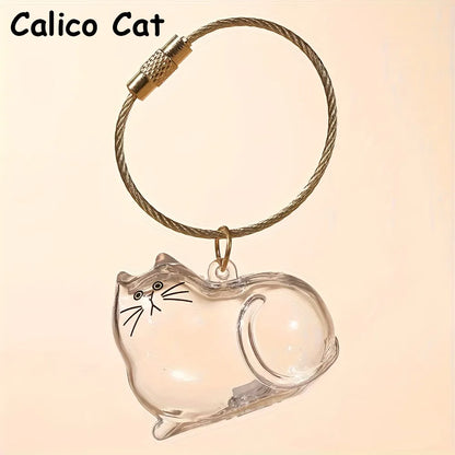 🐾Pet Hair Memorial Capsule Keychain