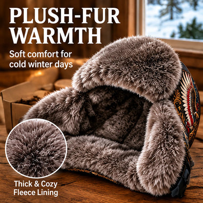 ⏳ Last Day 49% OFF – 🦅❄️'Wings of Freedom' Winter Ear-Flap Hat with Plush Lining