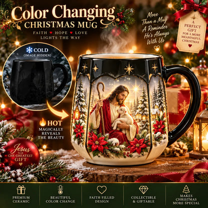🎅🏻🎁Christmas Magic Color-Changing Mug – Heat Reveal Holiday Gift