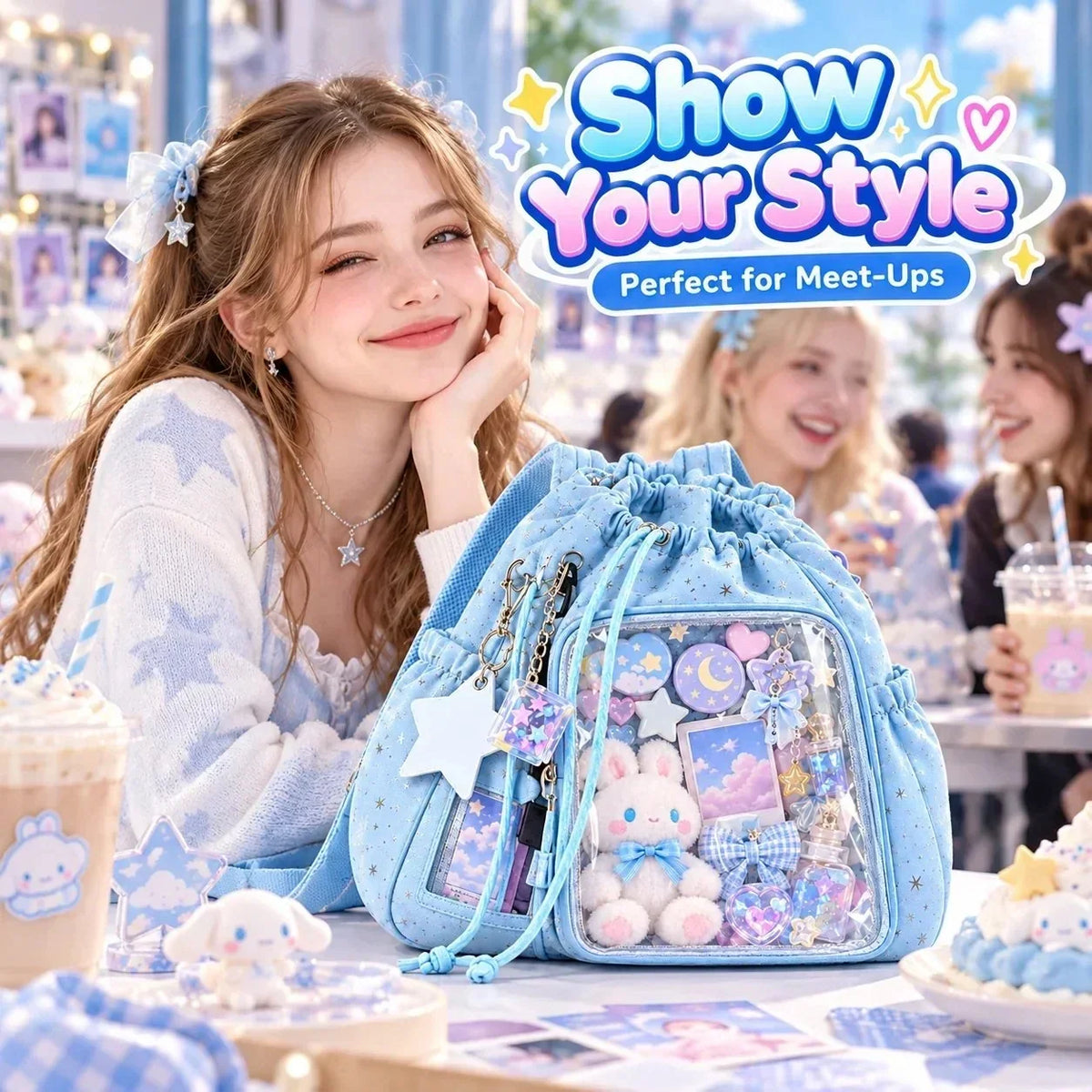 Crystal-Clear Window Starry Ita Bag