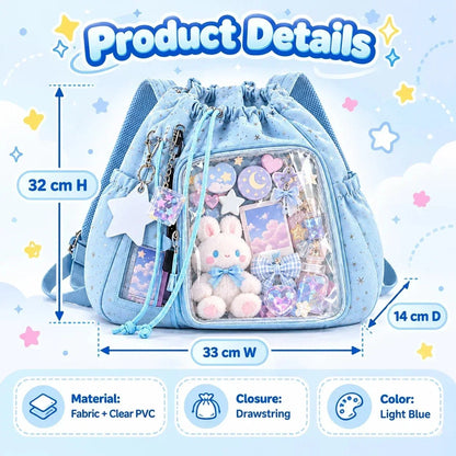 Crystal-Clear Window Starry Ita Bag