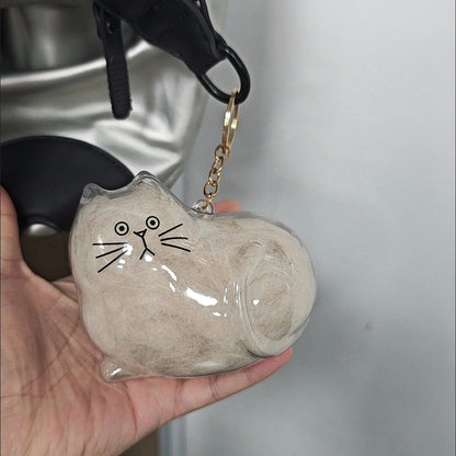 🐾Pet Hair Memorial Capsule Keychain