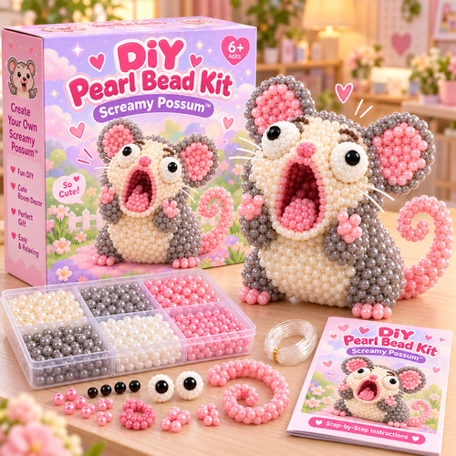 💖🐷 Pearl Oddballs™ – Funny 3D Animal Pearl Bead DIY Kit