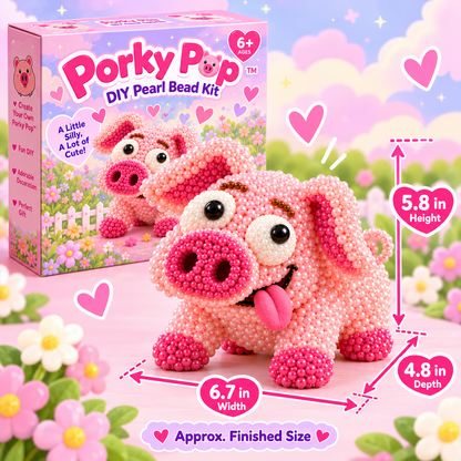 💖🐷 Pearl Oddballs™ – Funny 3D Animal Pearl Bead DIY Kit