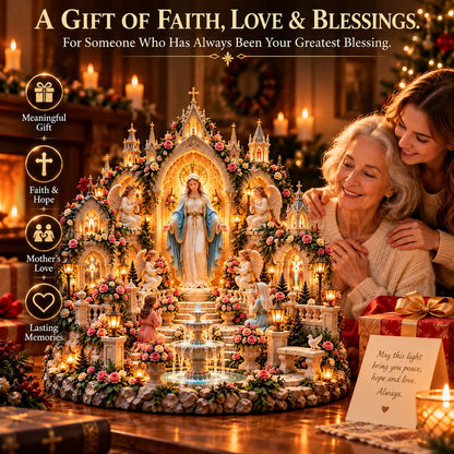 🌹 A Mother's Love, A Light of Grace ✨ Virgin Mary LED Sanctuary – Faith, Hope & Everlasting Love