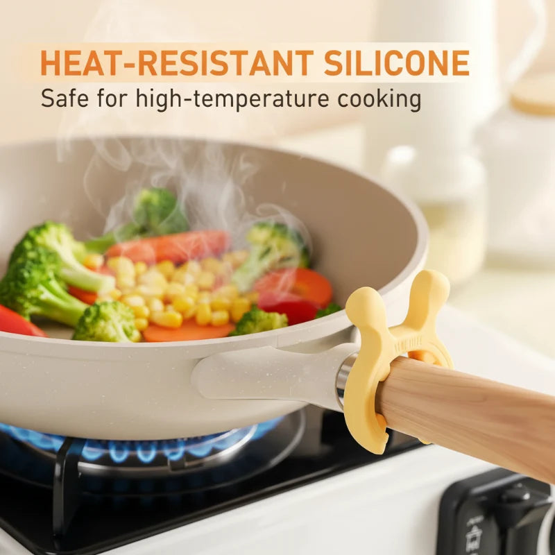 🍳✨ Silicone Pot Handle Spatula Rack – Keep Cooking Utensils Clean & Within Reach