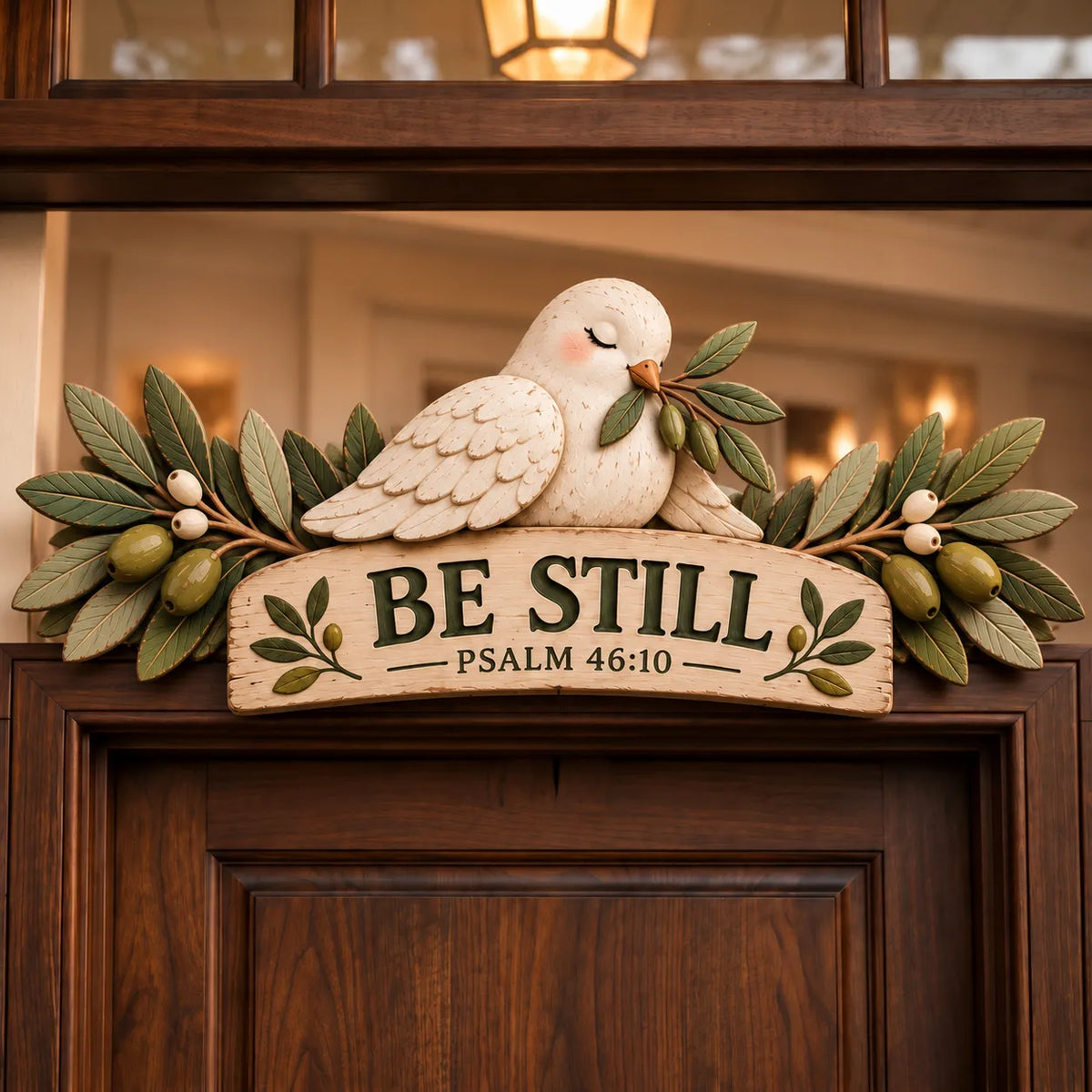✝️ Christian Faith & Blessings Door Topper – 6 Scripture-Inspired Farmhouse Doorway Decorations