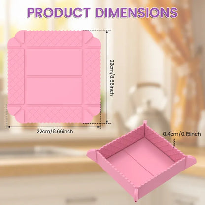 ✨ 3-in-1 Magnetic Silicone Trivet, Cutting Board & Foldable Serving Tray