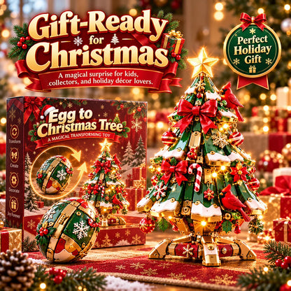 🥚🎄Egg-to-christmas Tree™ Magical Transforming Toy – Cardinal Christmas Tree Holiday Gift 🎁