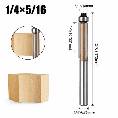 3-Flute Carbide Flush Trim Router Bit