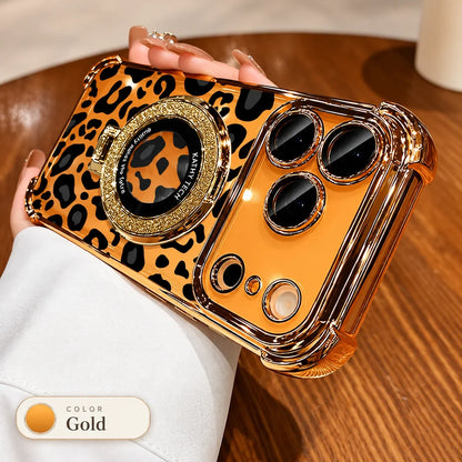 Sexy Leopard Print Transparent Soft Silicone Shockproof Case for iPhone 18 Pro Max