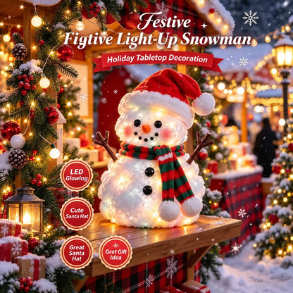🔥 49% OFF | ⛄✨ Snowman Glow™ – Light-Up Christmas Plush Decor