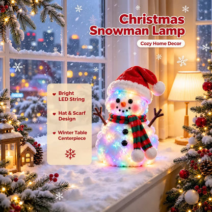 🔥 49% OFF | ⛄✨ Snowman Glow™ – Light-Up Christmas Plush Decor