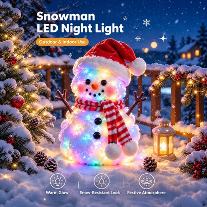 🔥 49% OFF | ⛄✨ Snowman Glow™ – Light-Up Christmas Plush Decor