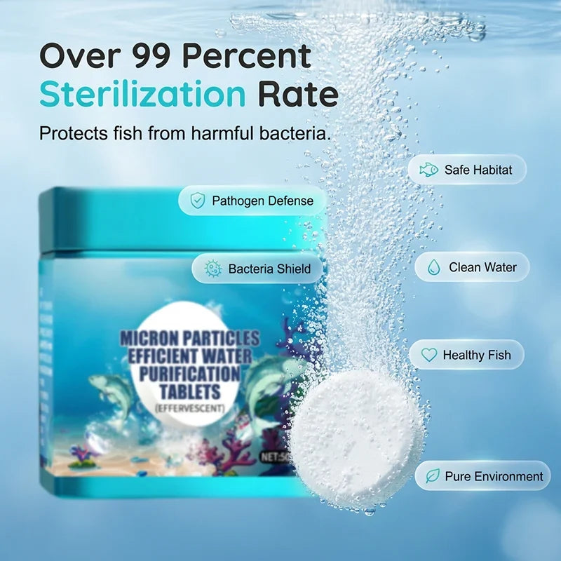 🔥Buy 2 Get 1 Free ✨High-Efficiency Aquarium Water Purification Tablets