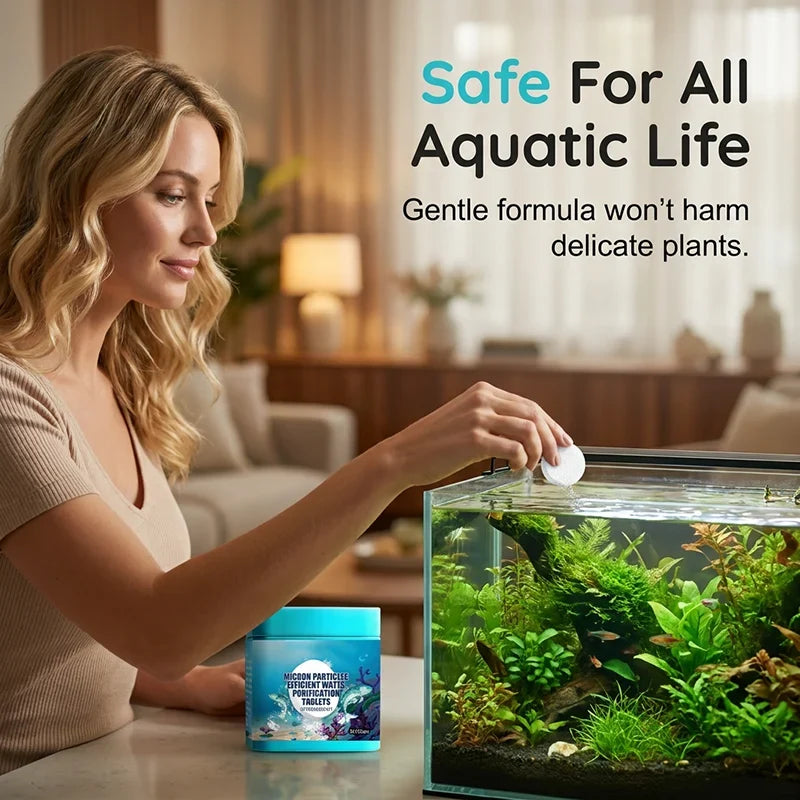 🔥Buy 2 Get 1 Free ✨High-Efficiency Aquarium Water Purification Tablets