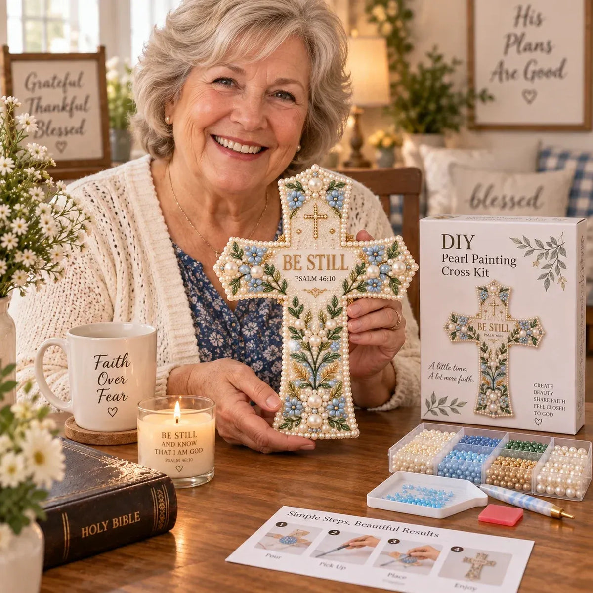 🎄✨ Last Day 49% OFF ✝️ Scripture Cross DIY Kit Collection