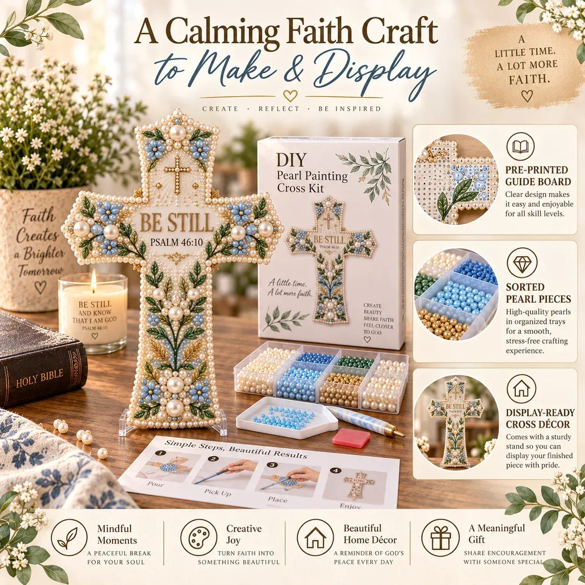 🎄✨ Last Day 49% OFF ✝️ Scripture Cross DIY Kit Collection