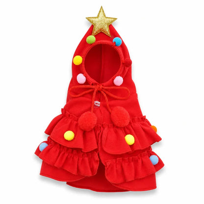 📢📢50% OFF !! ⏰Christmas Tree Pet Cape Cloak for Cats & Dogs