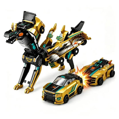 Magnetic Transforming Dragon Race Car! 2-in-1 Transformable Dragon & Racing Vehicle Toy🚗