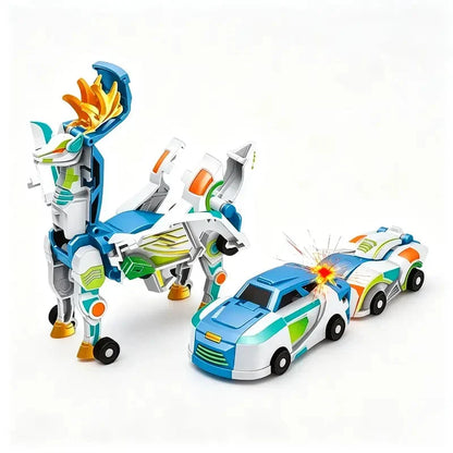 Magnetic Transforming Dragon Race Car! 2-in-1 Transformable Dragon & Racing Vehicle Toy🚗