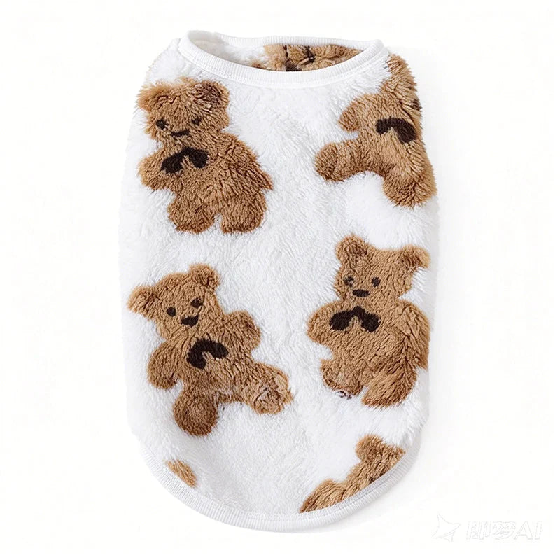 ⏳Time-Limited Special⏰ Plush Pet Vest – Warm, Cozy & Easy to Wear🐻