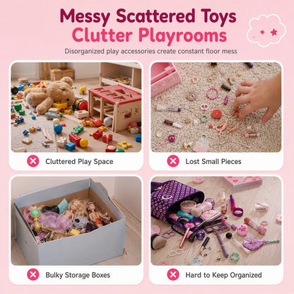 Kids’ Pretend Makeup Vanity Suitcase – Portable Dress-up Toy Set For Girls