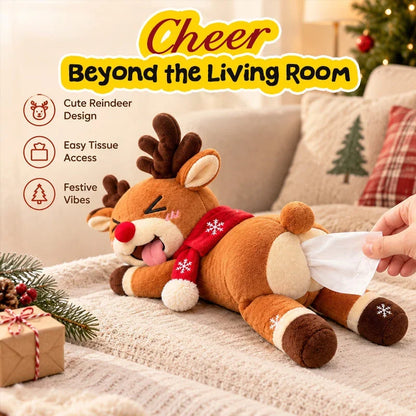 🦌 Funny Christmas Reindeer Tissue Holder