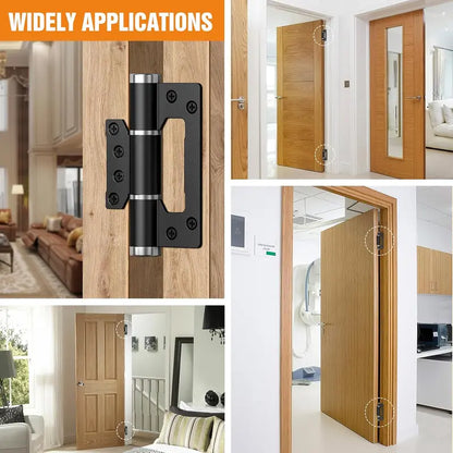 5' Self Closing Hinges, Soft Close Non Mortise, Heavy Duty Aluminum,2pk