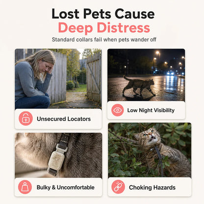 🏷️limited-time 49% Off! reflective Cat Collar With Waterproof Smart Pet Tracker Locator🐱