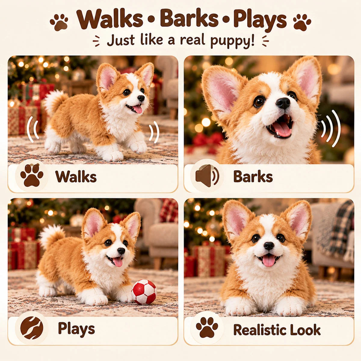 🐶 Corgi Buddy™ – Realistic Robot Corgi Puppy